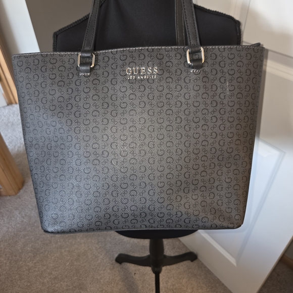 GUESS Black Monogram Tote - Picture 10 of 10